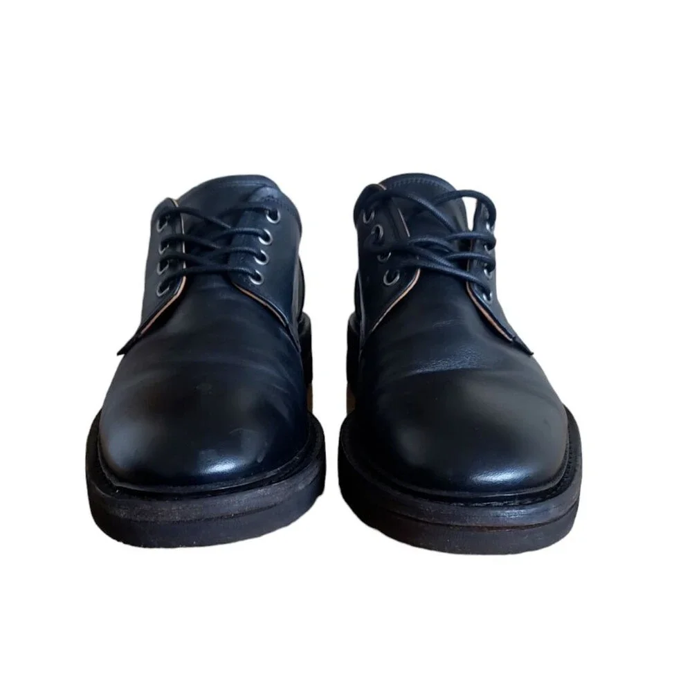 $698 John Varvatos Scarpe Derby Leather Shoes hand made Portugal men's Size 11